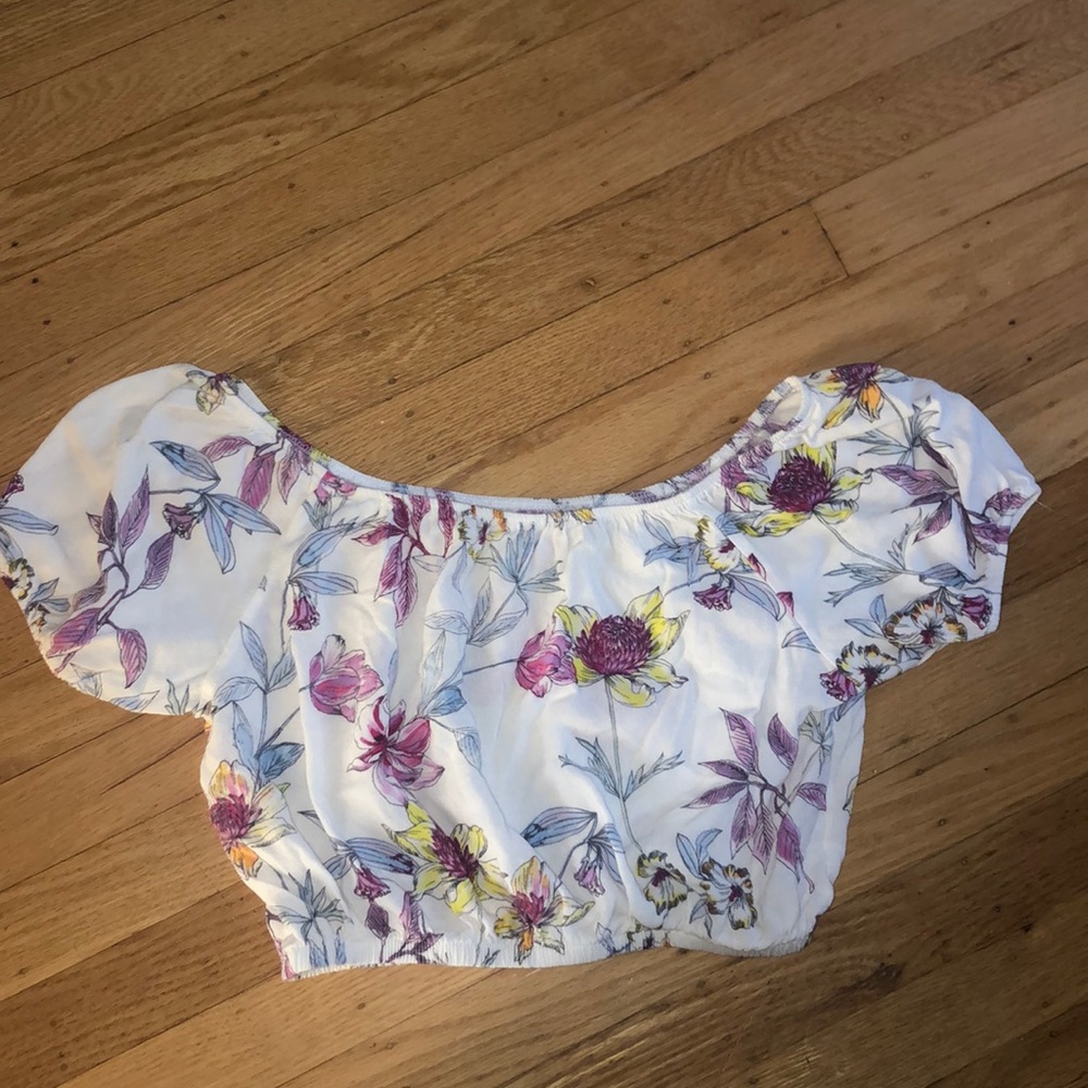 Off the shoulder crop top